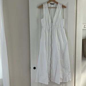 Zara poplin zip dress